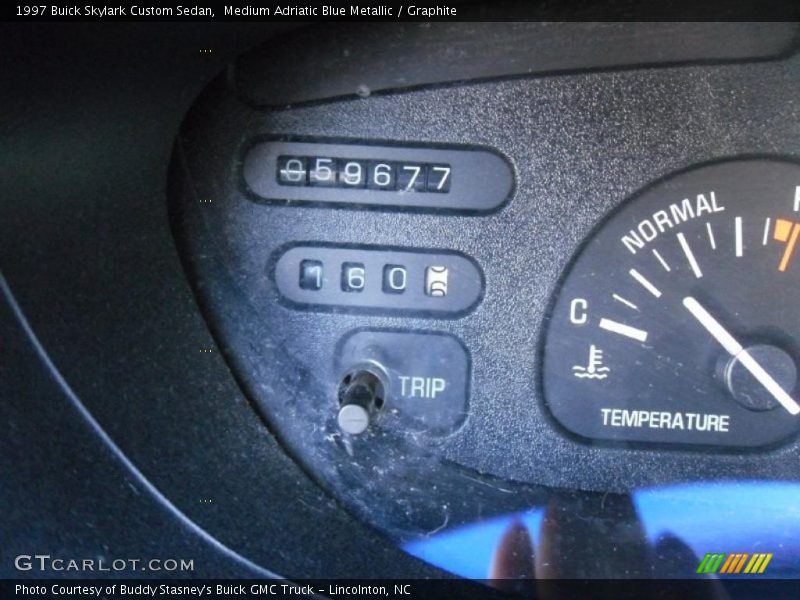 Medium Adriatic Blue Metallic / Graphite 1997 Buick Skylark Custom Sedan