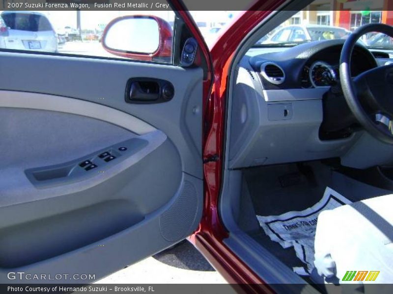 Fusion Red Metallic / Grey 2007 Suzuki Forenza Wagon