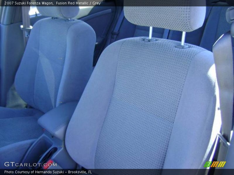 Fusion Red Metallic / Grey 2007 Suzuki Forenza Wagon