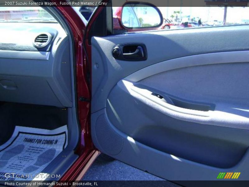 Fusion Red Metallic / Grey 2007 Suzuki Forenza Wagon