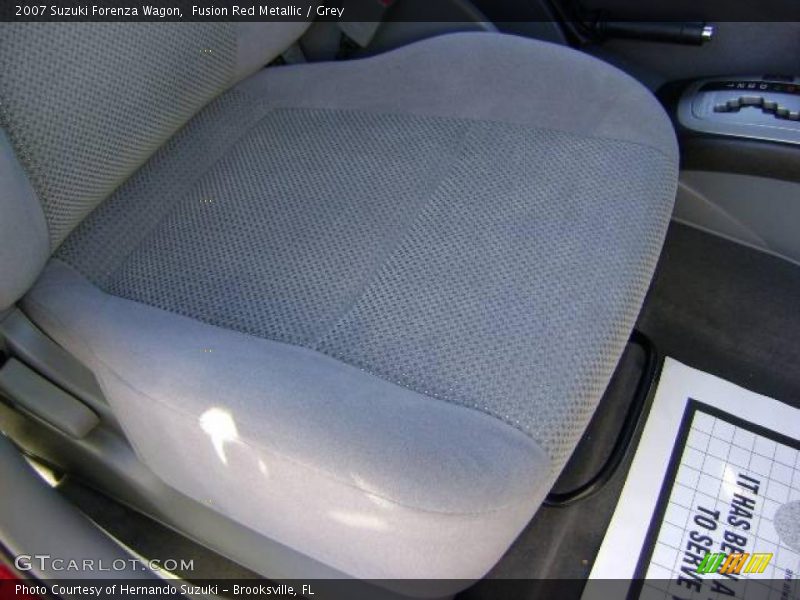 Fusion Red Metallic / Grey 2007 Suzuki Forenza Wagon