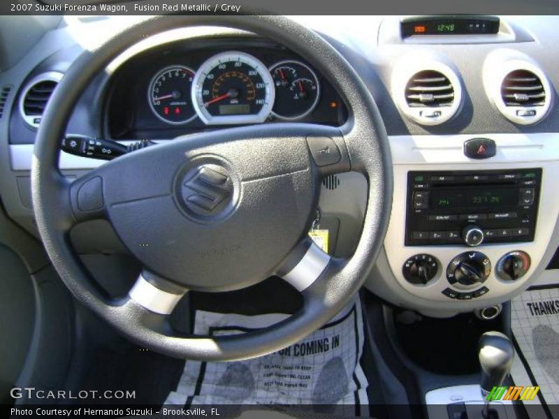 Fusion Red Metallic / Grey 2007 Suzuki Forenza Wagon