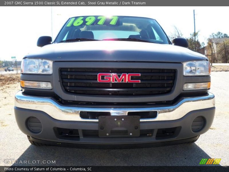 Steel Gray Metallic / Dark Titanium 2007 GMC Sierra 1500 Classic SL Extended Cab