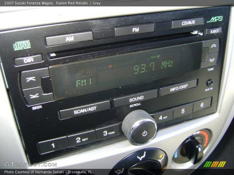Fusion Red Metallic / Grey 2007 Suzuki Forenza Wagon