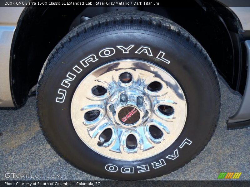 Steel Gray Metallic / Dark Titanium 2007 GMC Sierra 1500 Classic SL Extended Cab
