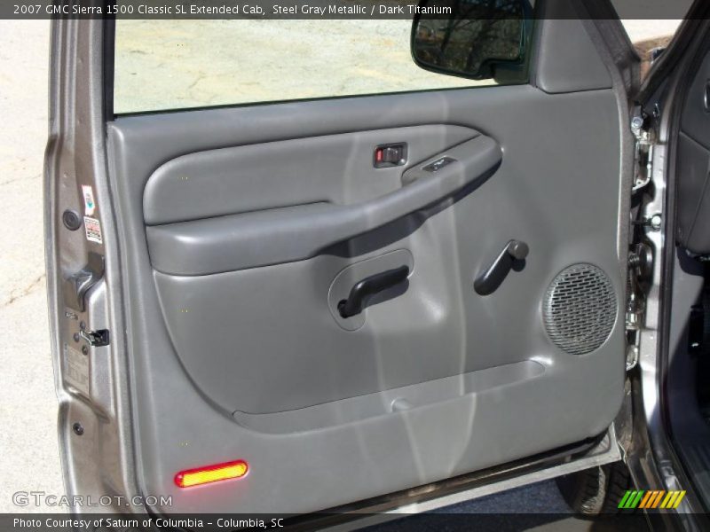 Steel Gray Metallic / Dark Titanium 2007 GMC Sierra 1500 Classic SL Extended Cab