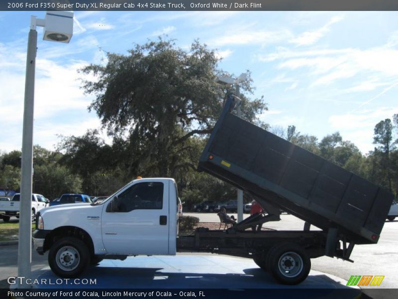 Oxford White / Dark Flint 2006 Ford F350 Super Duty XL Regular Cab 4x4 Stake Truck