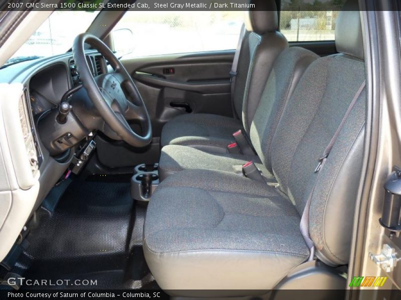 Steel Gray Metallic / Dark Titanium 2007 GMC Sierra 1500 Classic SL Extended Cab