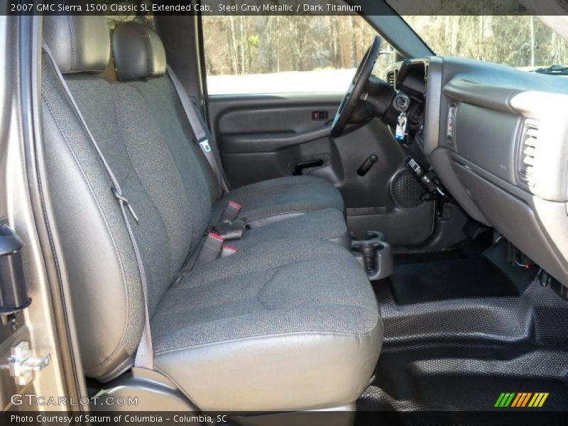 Steel Gray Metallic / Dark Titanium 2007 GMC Sierra 1500 Classic SL Extended Cab