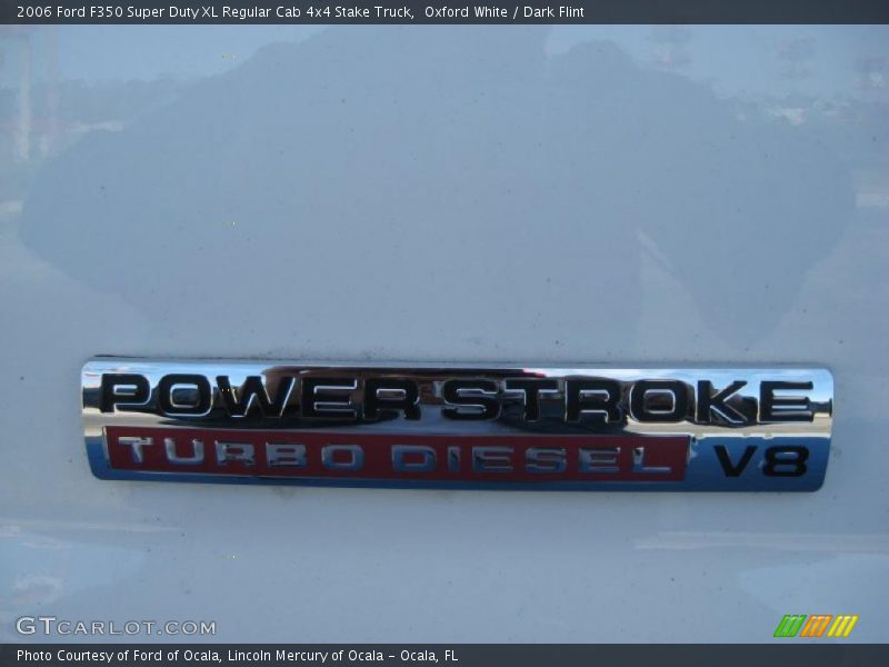 Oxford White / Dark Flint 2006 Ford F350 Super Duty XL Regular Cab 4x4 Stake Truck