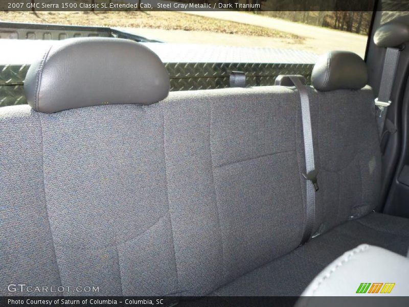 Steel Gray Metallic / Dark Titanium 2007 GMC Sierra 1500 Classic SL Extended Cab