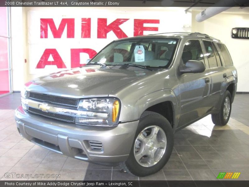 Graystone Metallic / Ebony 2008 Chevrolet TrailBlazer LT 4x4