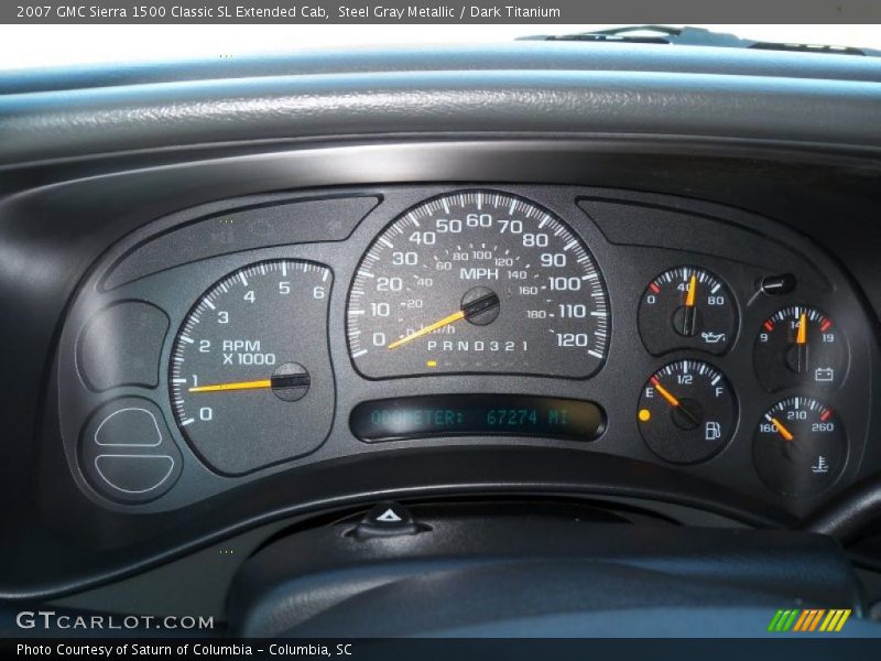 Steel Gray Metallic / Dark Titanium 2007 GMC Sierra 1500 Classic SL Extended Cab