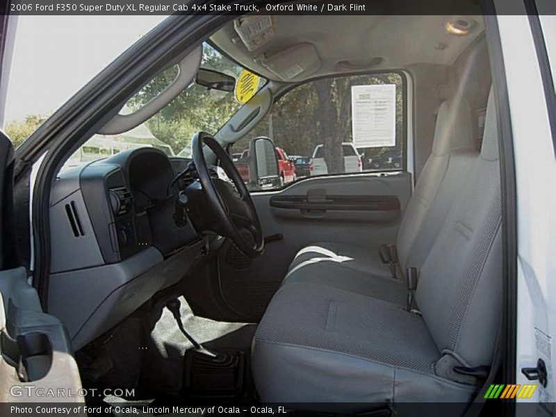 Oxford White / Dark Flint 2006 Ford F350 Super Duty XL Regular Cab 4x4 Stake Truck