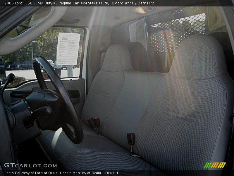 Oxford White / Dark Flint 2006 Ford F350 Super Duty XL Regular Cab 4x4 Stake Truck