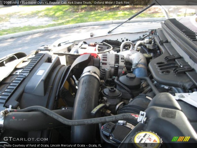 Oxford White / Dark Flint 2006 Ford F350 Super Duty XL Regular Cab 4x4 Stake Truck