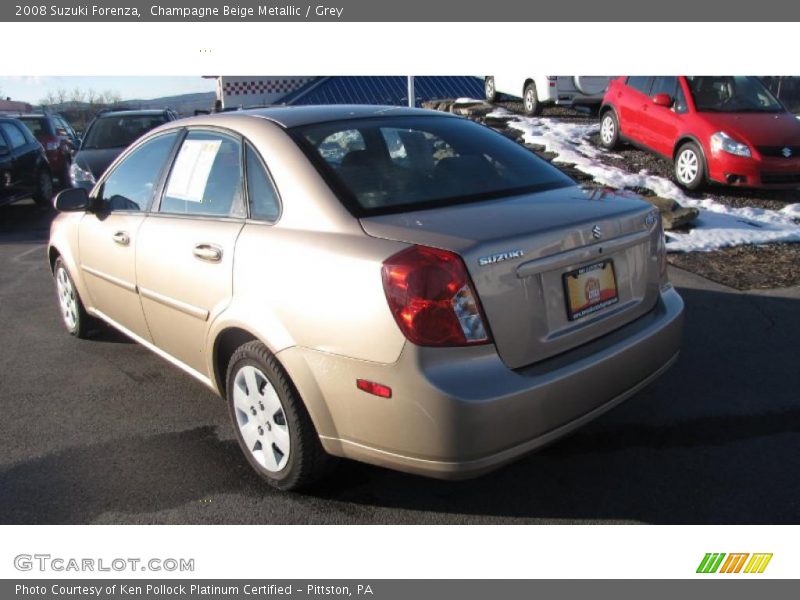 Champagne Beige Metallic / Grey 2008 Suzuki Forenza