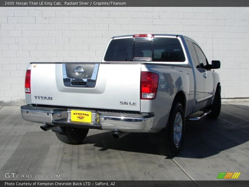 Radiant Silver / Graphite/Titanium 2005 Nissan Titan LE King Cab