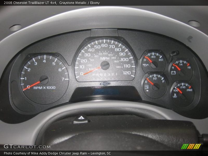 Graystone Metallic / Ebony 2008 Chevrolet TrailBlazer LT 4x4