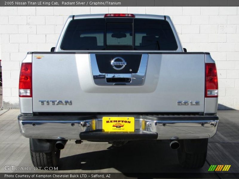 Radiant Silver / Graphite/Titanium 2005 Nissan Titan LE King Cab