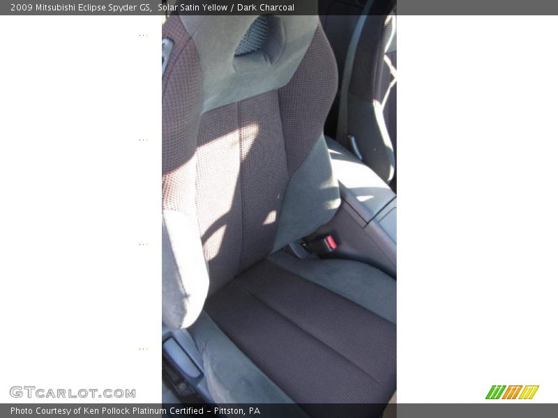 Solar Satin Yellow / Dark Charcoal 2009 Mitsubishi Eclipse Spyder GS