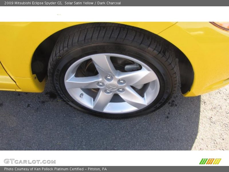 Solar Satin Yellow / Dark Charcoal 2009 Mitsubishi Eclipse Spyder GS