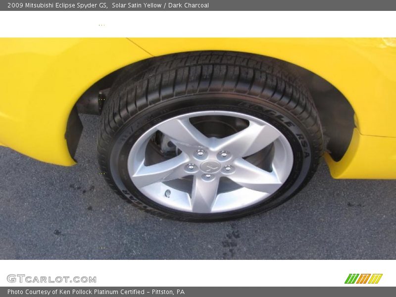 Solar Satin Yellow / Dark Charcoal 2009 Mitsubishi Eclipse Spyder GS