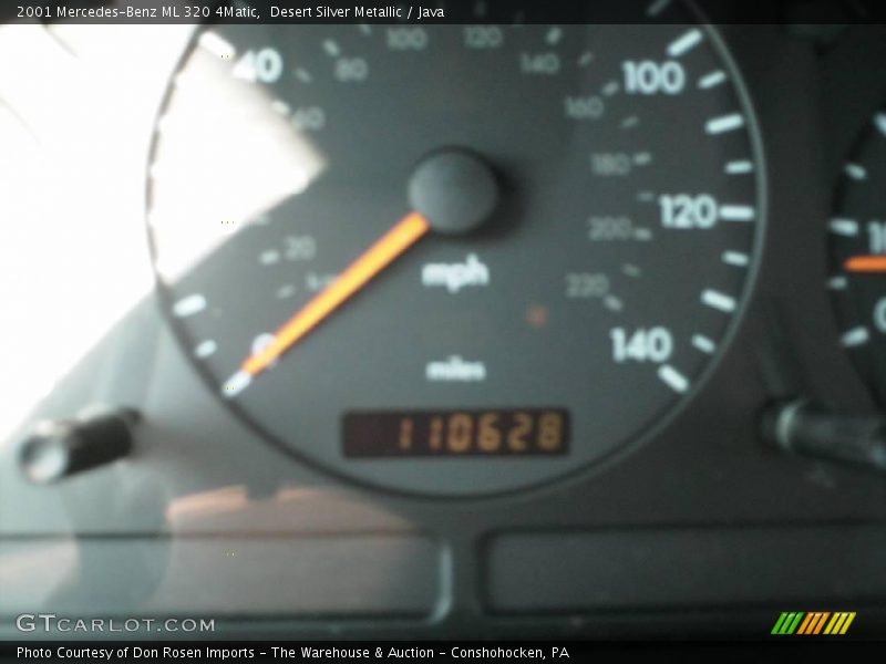 Desert Silver Metallic / Java 2001 Mercedes-Benz ML 320 4Matic