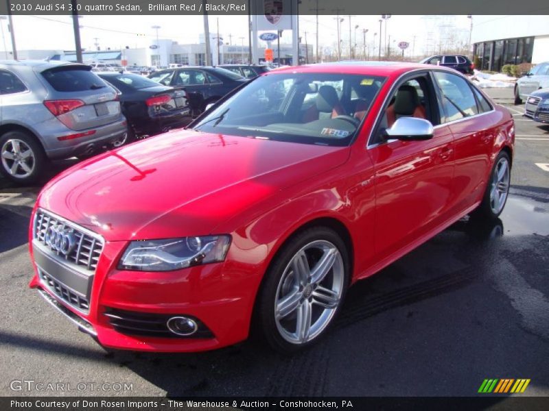 Brilliant Red / Black/Red 2010 Audi S4 3.0 quattro Sedan
