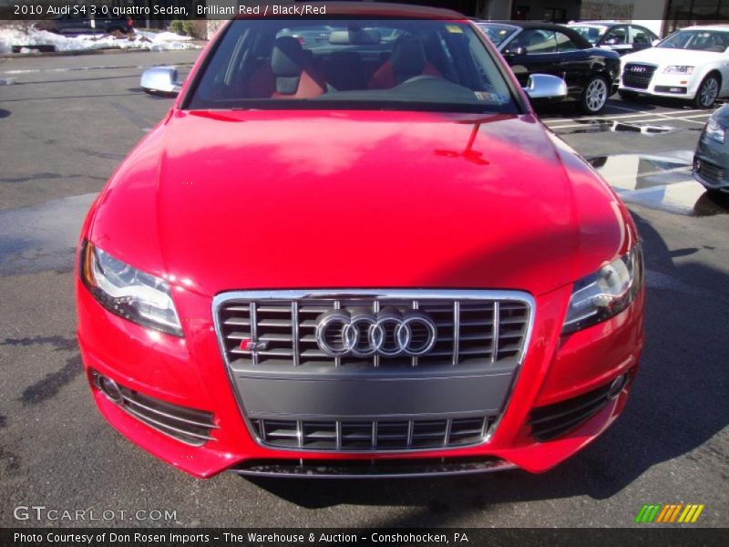 Brilliant Red / Black/Red 2010 Audi S4 3.0 quattro Sedan