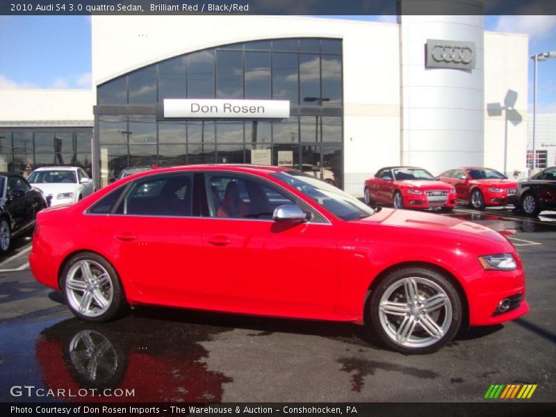 Brilliant Red / Black/Red 2010 Audi S4 3.0 quattro Sedan