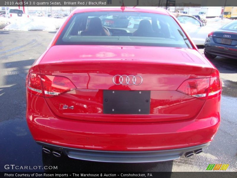 Brilliant Red / Black/Red 2010 Audi S4 3.0 quattro Sedan