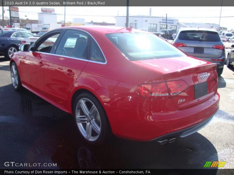 Brilliant Red / Black/Red 2010 Audi S4 3.0 quattro Sedan