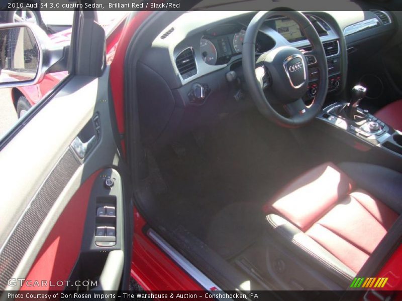 Brilliant Red / Black/Red 2010 Audi S4 3.0 quattro Sedan
