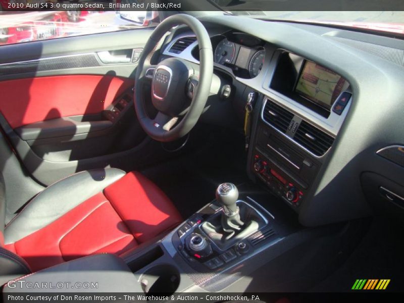 Brilliant Red / Black/Red 2010 Audi S4 3.0 quattro Sedan