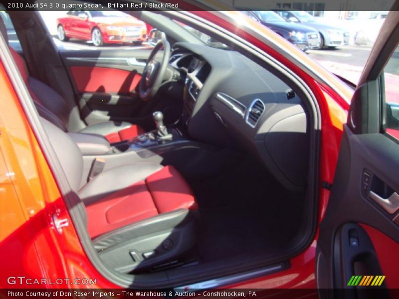 Brilliant Red / Black/Red 2010 Audi S4 3.0 quattro Sedan