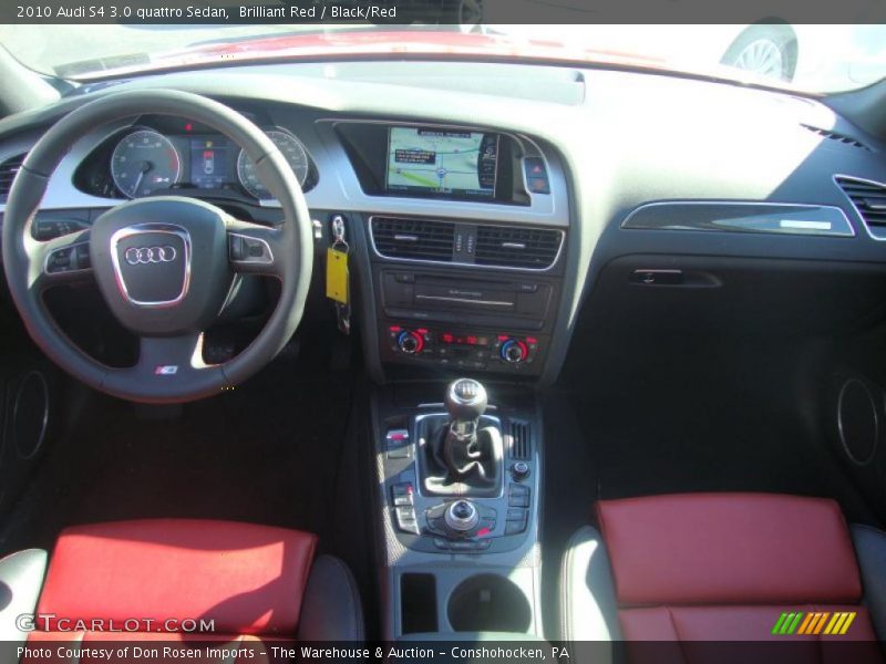 Brilliant Red / Black/Red 2010 Audi S4 3.0 quattro Sedan
