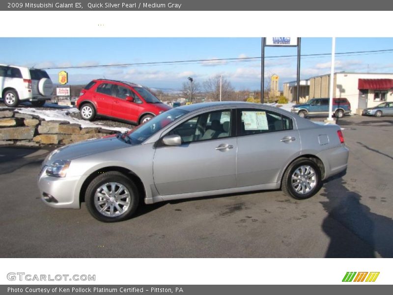 Quick Silver Pearl / Medium Gray 2009 Mitsubishi Galant ES