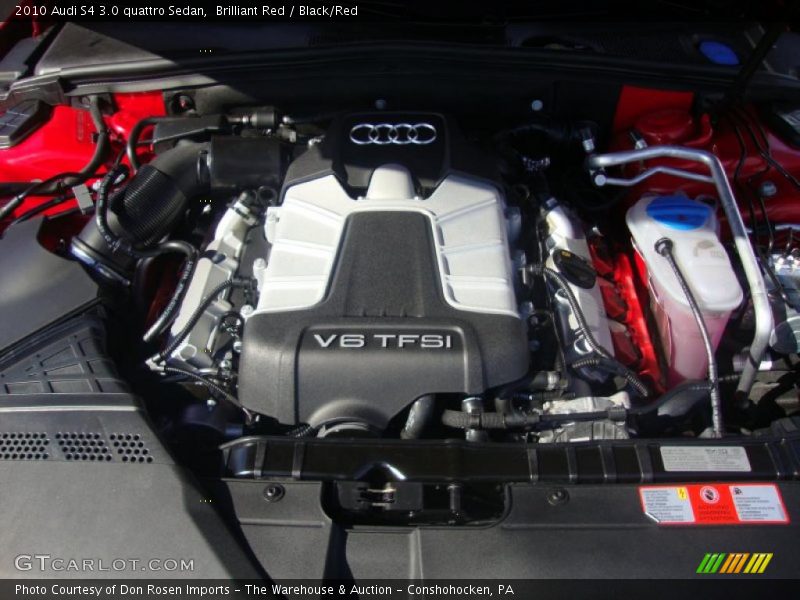 Brilliant Red / Black/Red 2010 Audi S4 3.0 quattro Sedan