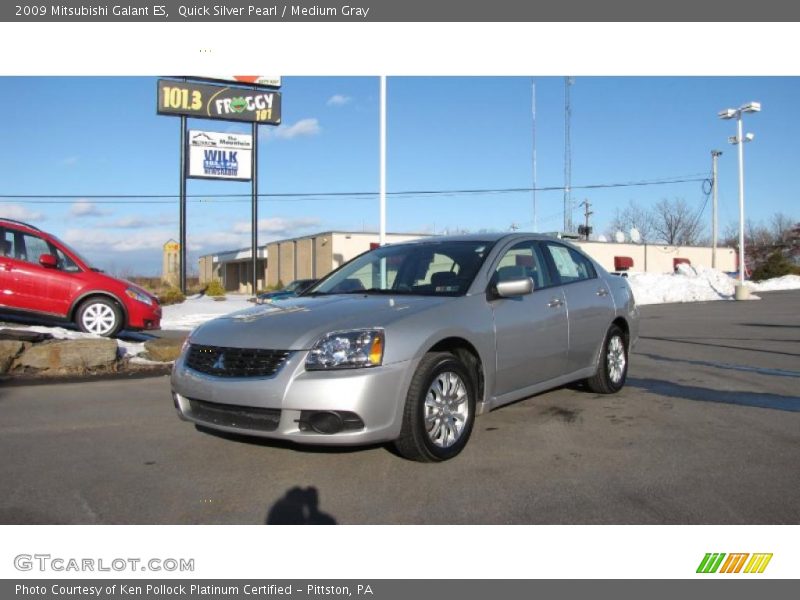 Quick Silver Pearl / Medium Gray 2009 Mitsubishi Galant ES