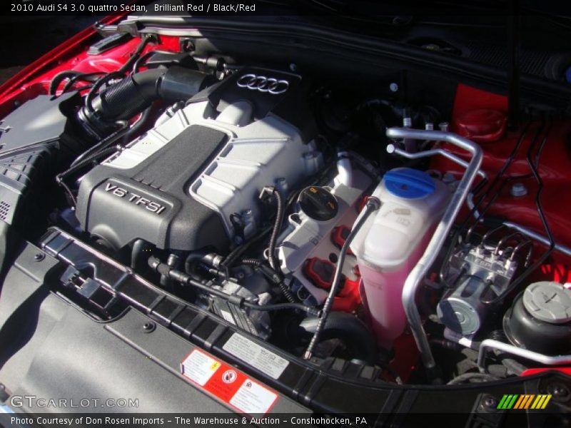 Brilliant Red / Black/Red 2010 Audi S4 3.0 quattro Sedan