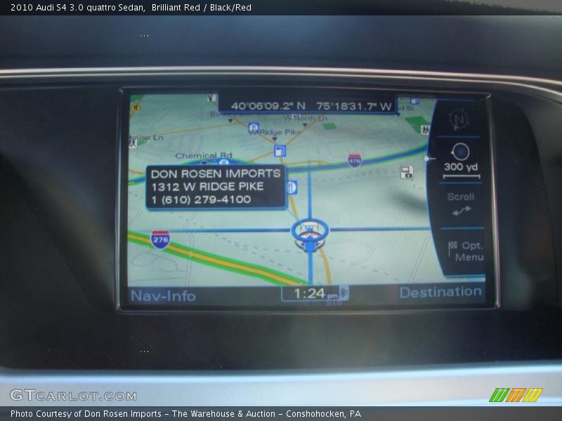 Brilliant Red / Black/Red 2010 Audi S4 3.0 quattro Sedan