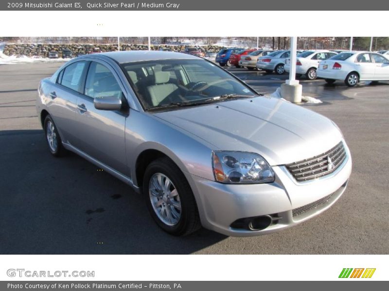 Quick Silver Pearl / Medium Gray 2009 Mitsubishi Galant ES