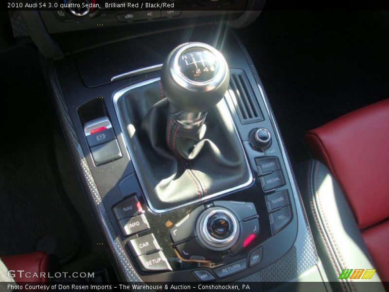 Brilliant Red / Black/Red 2010 Audi S4 3.0 quattro Sedan