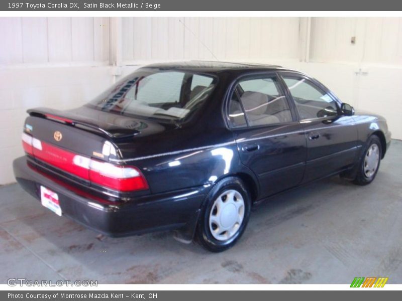 Satin Black Metallic / Beige 1997 Toyota Corolla DX