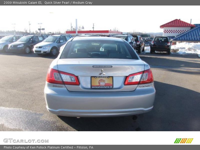 Quick Silver Pearl / Medium Gray 2009 Mitsubishi Galant ES