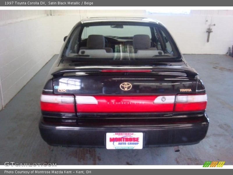 Satin Black Metallic / Beige 1997 Toyota Corolla DX