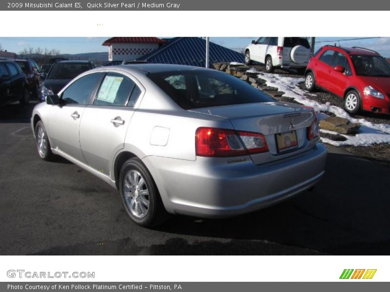 Quick Silver Pearl / Medium Gray 2009 Mitsubishi Galant ES