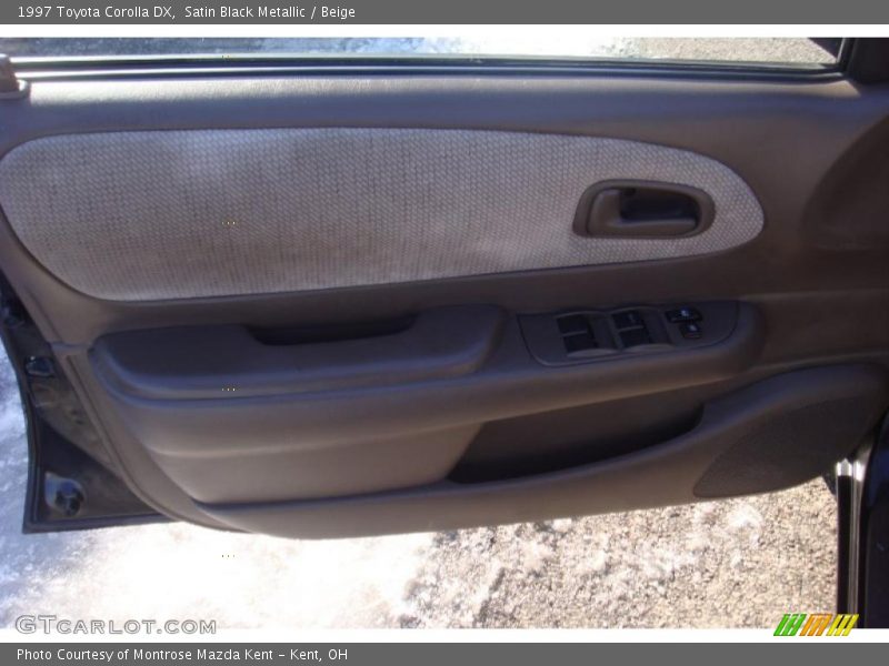 Satin Black Metallic / Beige 1997 Toyota Corolla DX