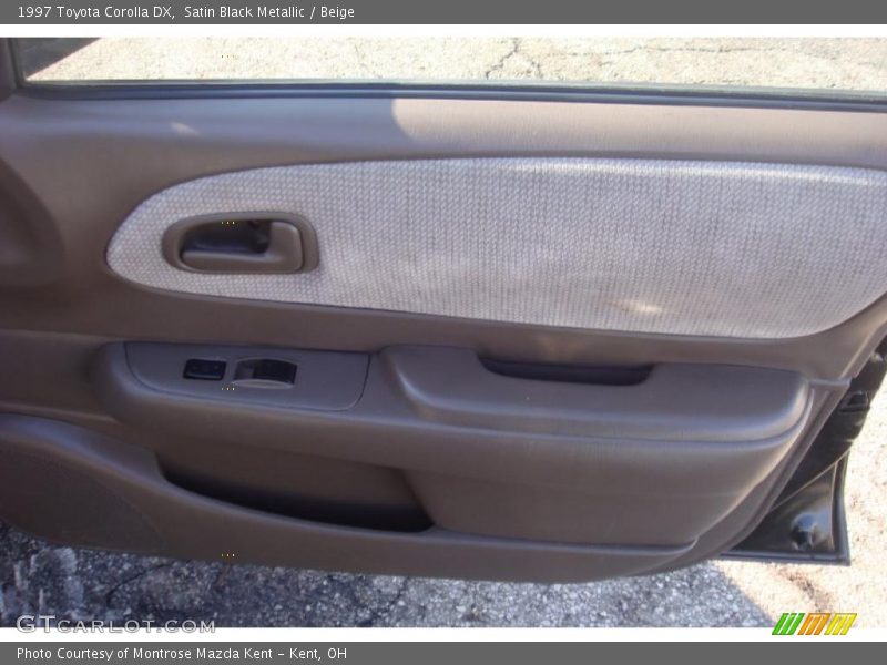 Satin Black Metallic / Beige 1997 Toyota Corolla DX